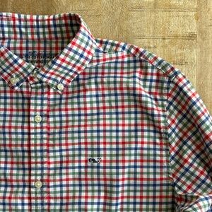 Vineyard Vines Boys Checkered Shirt size XL(18)